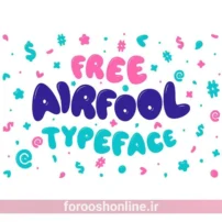 دانلود فونت Airfool - فونت فانتزی و جذاب برای کودکان، طراحی لوگو، تیتر، آموزشی، شبکه های اجتماعی